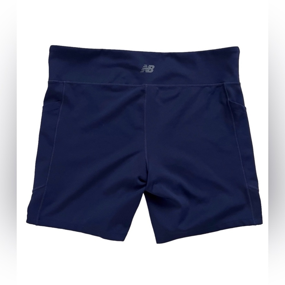 Women’s Navy New Balance bike exercise shorts 2XL